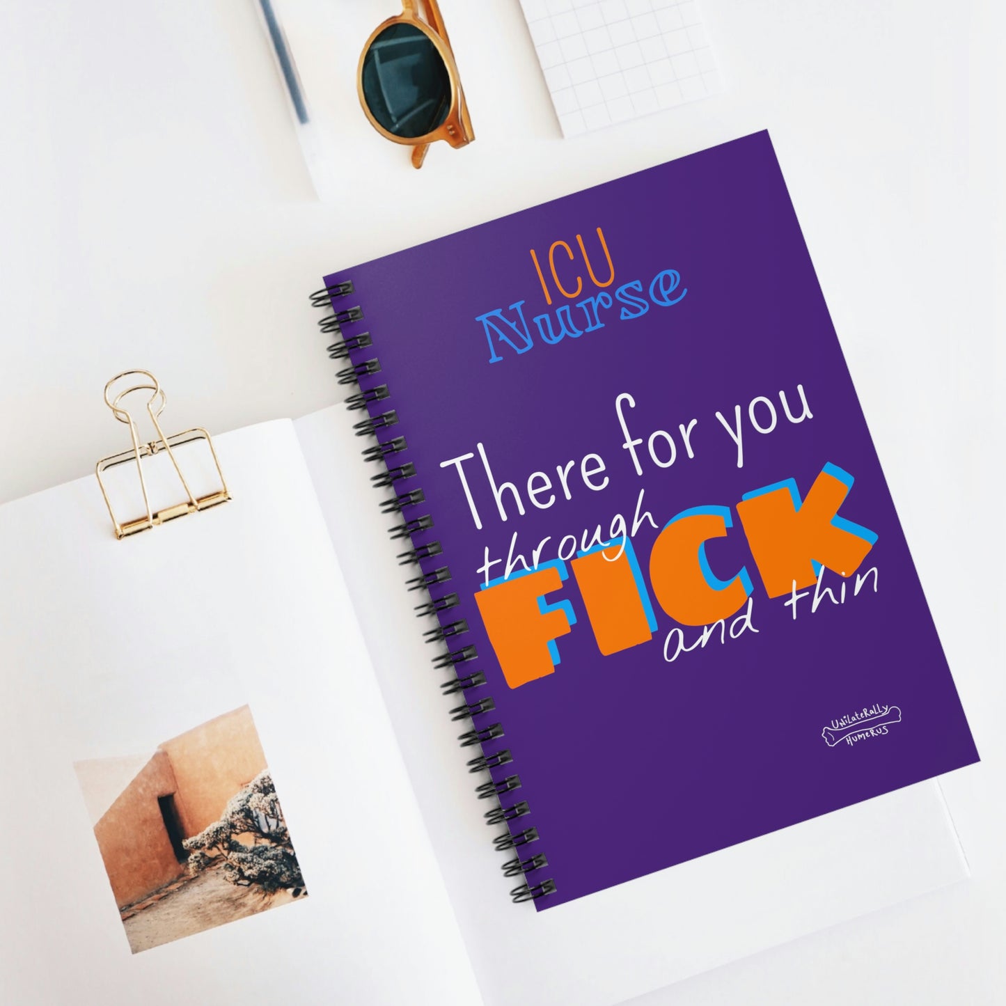 Fick and Thin Spiral Notebook