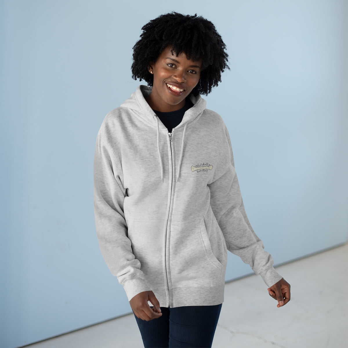 Unilaterally Humerus Unisex Premium Full Zip Hoodie