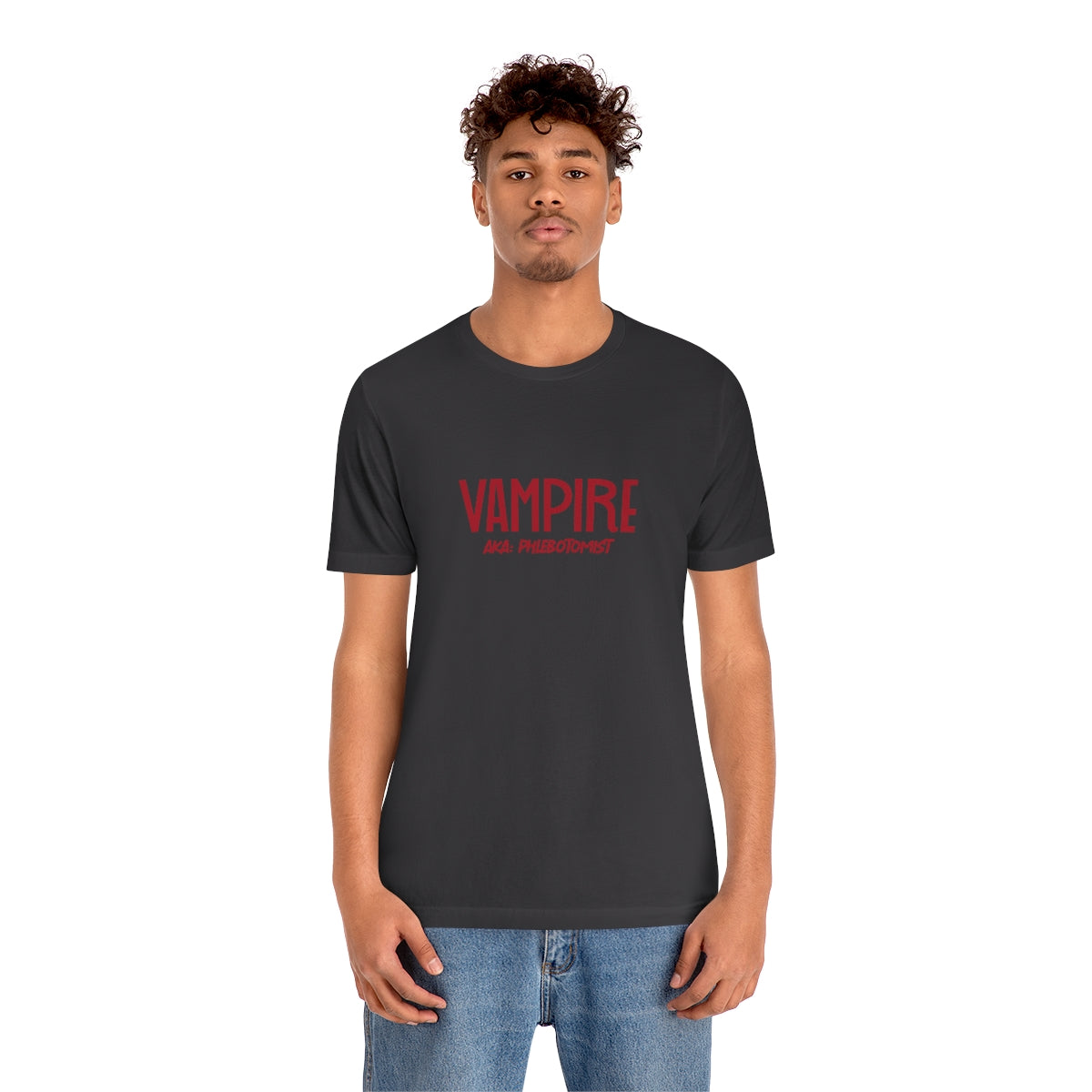Vampire Phlebotomist Unisex Jersey Short Sleeve Tee