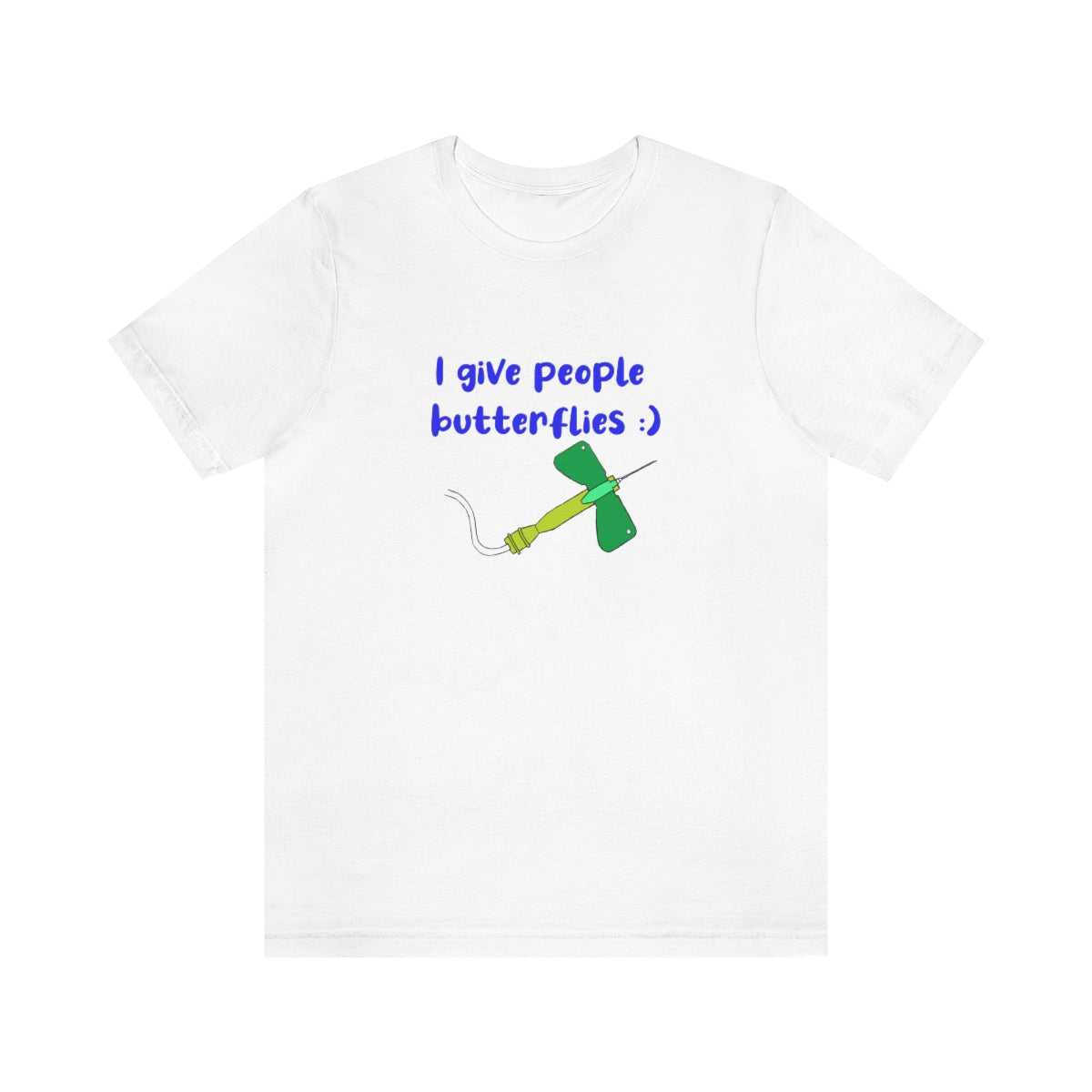 I Give People Butterflies Unisex Jersey Short Sleeve Tee