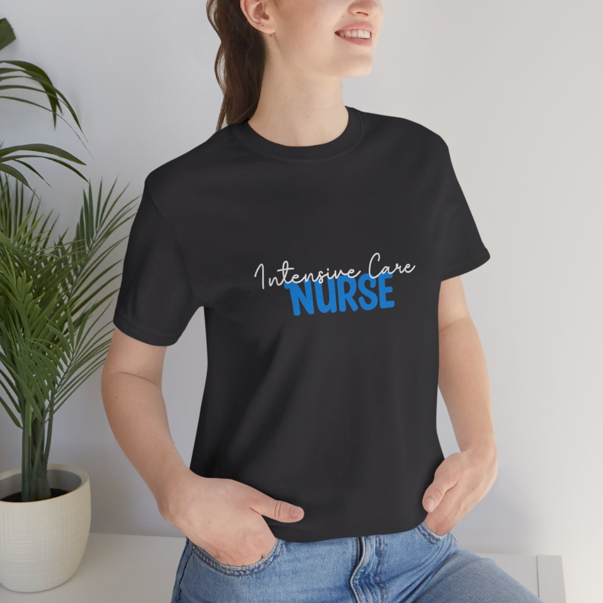 Intensive Care Nurse Unisex Jersey Short Sleeve Tee