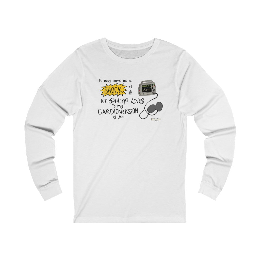 Cardioversion of Fun Unisex Jersey Long Sleeve Tee
