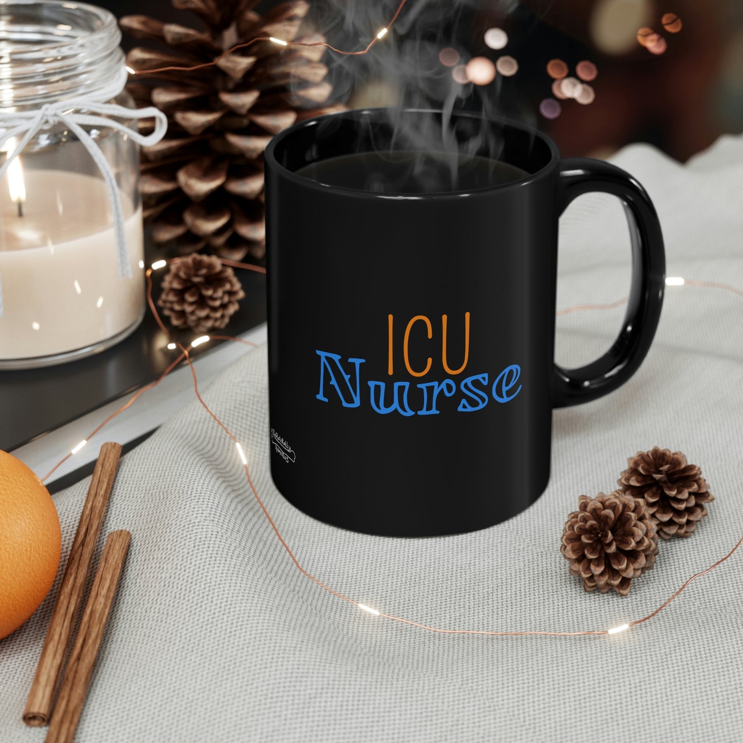 Fick and Thin 11oz Black Mug