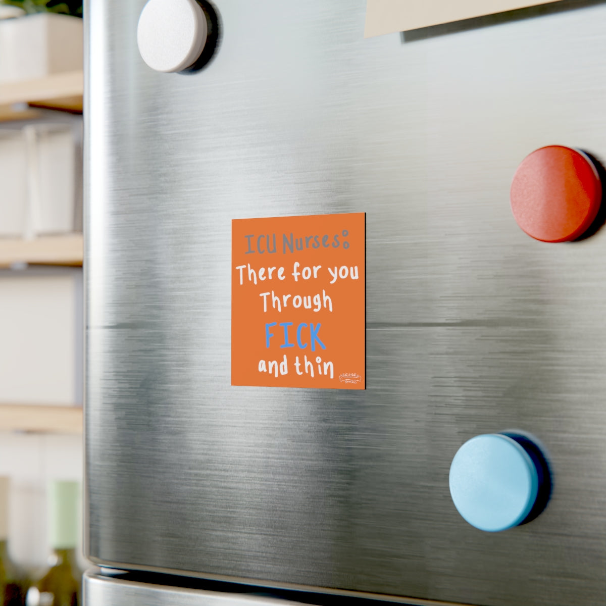 Fick and Thin Square Magnet