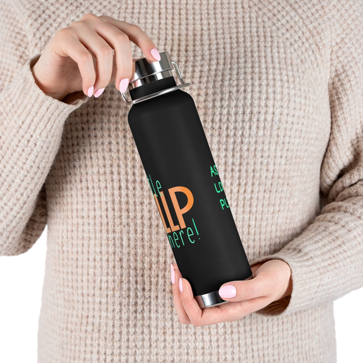 A Little HELLP Here! Copper Vacuum Insulated Bottle, 22oz