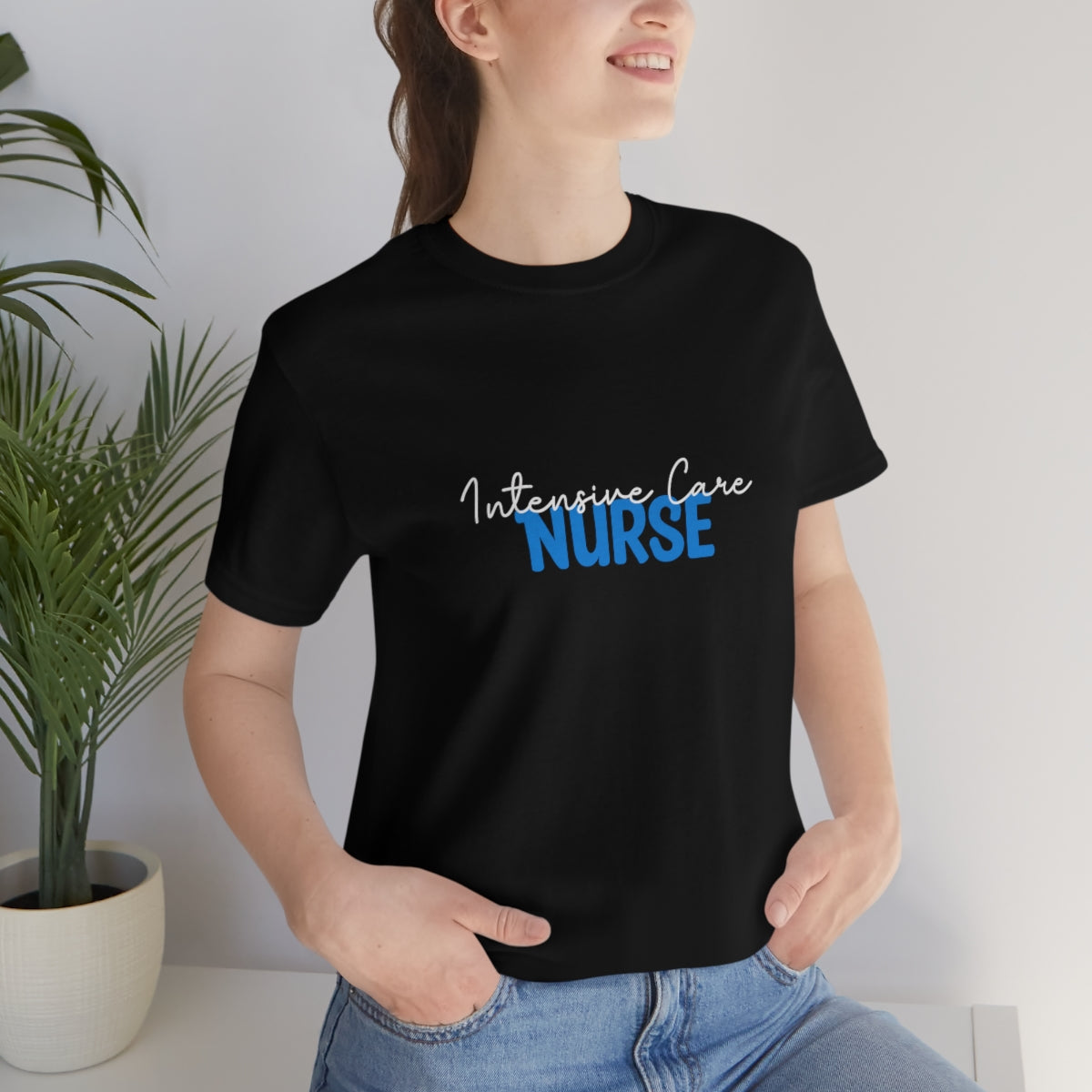 Intensive Care Nurse Unisex Jersey Short Sleeve Tee