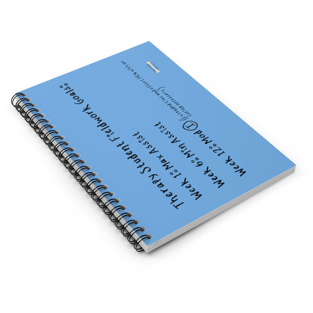 Therapy Student Fieldwork Goals Spiral Notebook