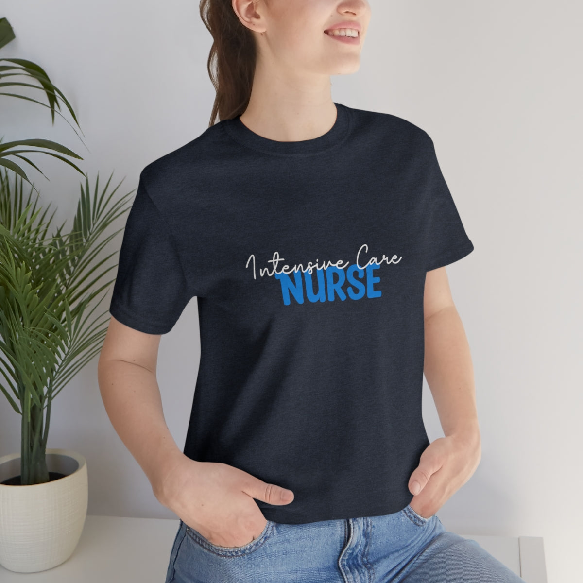 Intensive Care Nurse Unisex Jersey Short Sleeve Tee