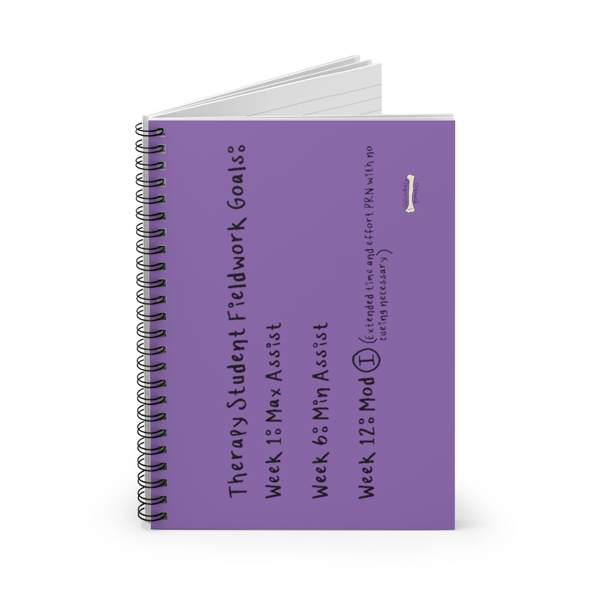 Therapy Student Fieldwork Goals Spiral Notebook