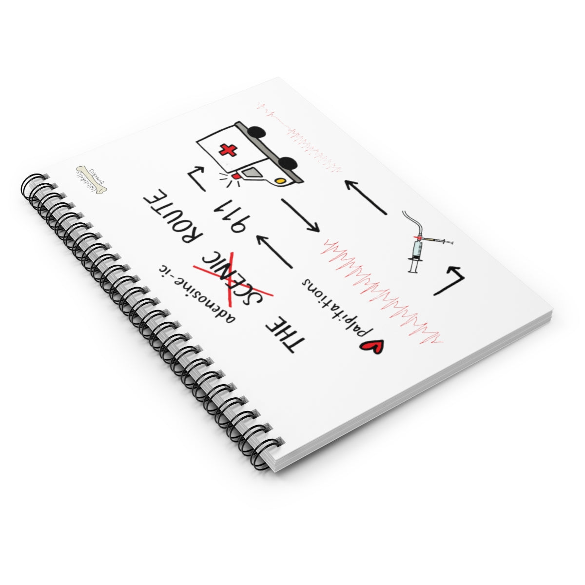 The Adenosine-ic Route Spiral Notebook - Ruled Line