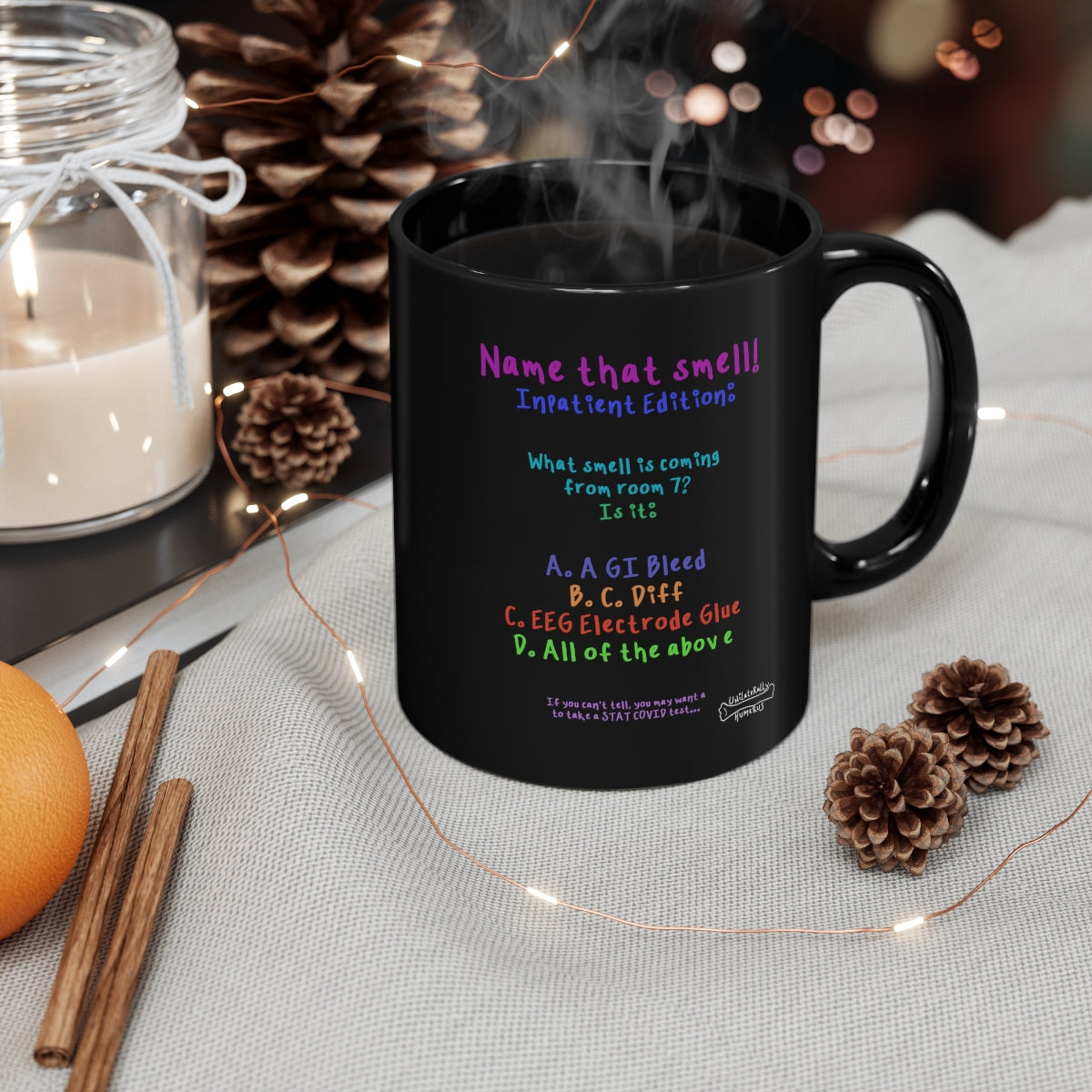 Name that Smell 11oz Black Mug