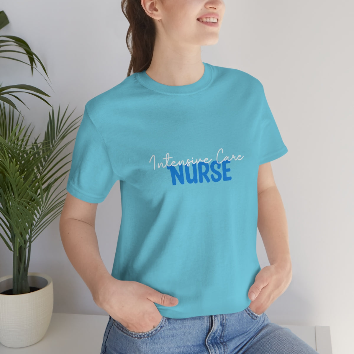 Intensive Care Nurse Unisex Jersey Short Sleeve Tee