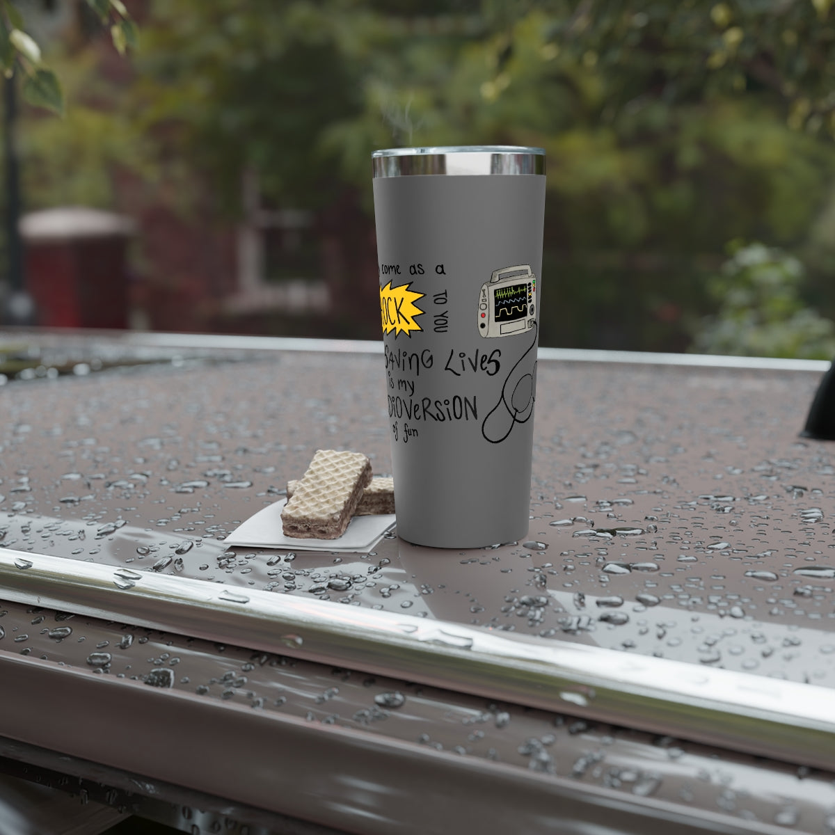 Cardioversion of Fun Copper Vacuum Insulated Tumbler, 22oz