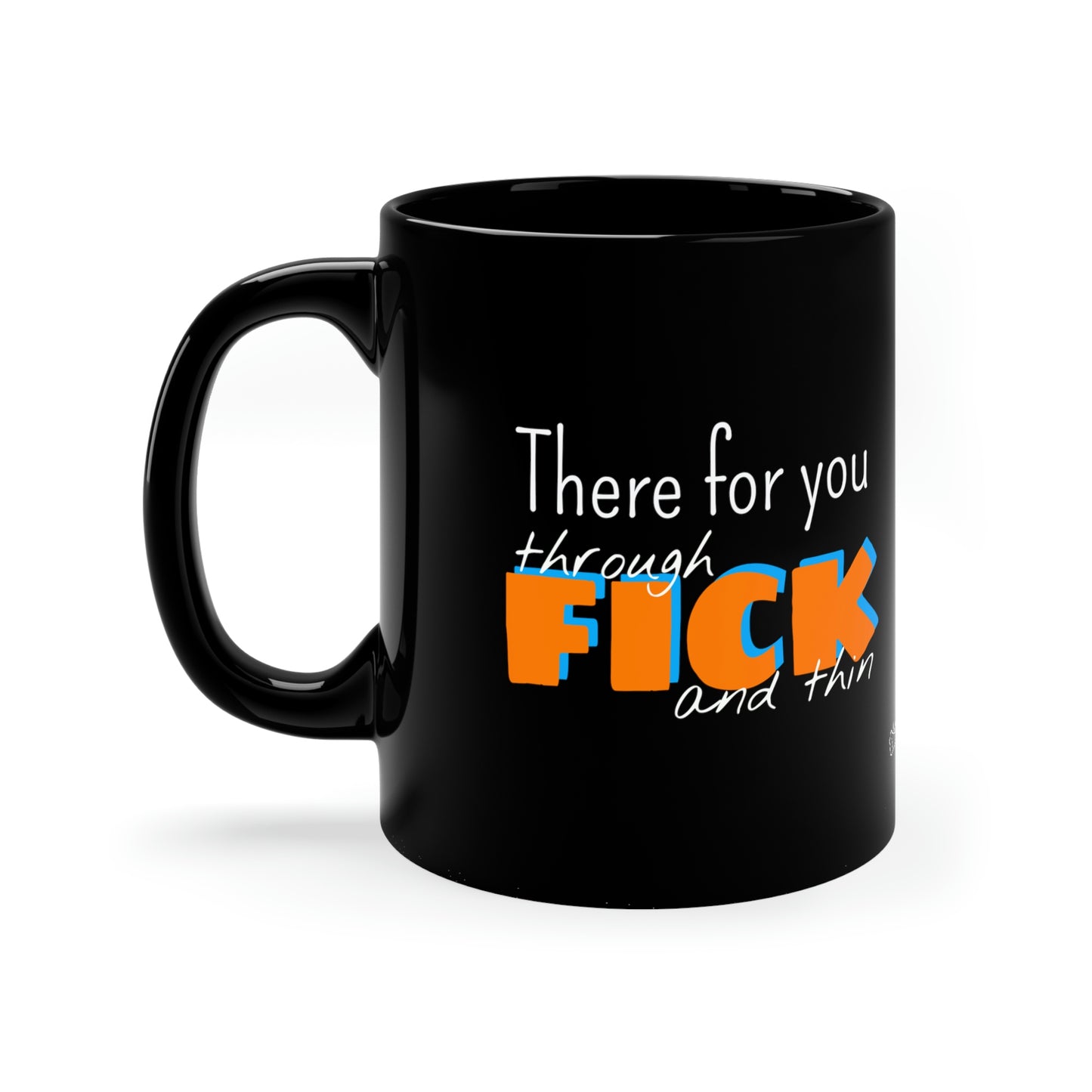 Fick and Thin 11oz Black Mug