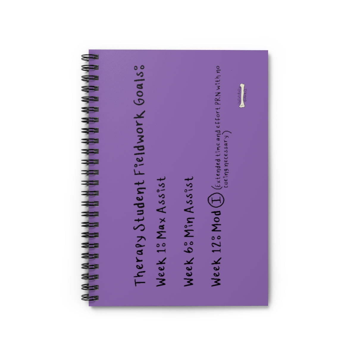Therapy Student Fieldwork Goals Spiral Notebook