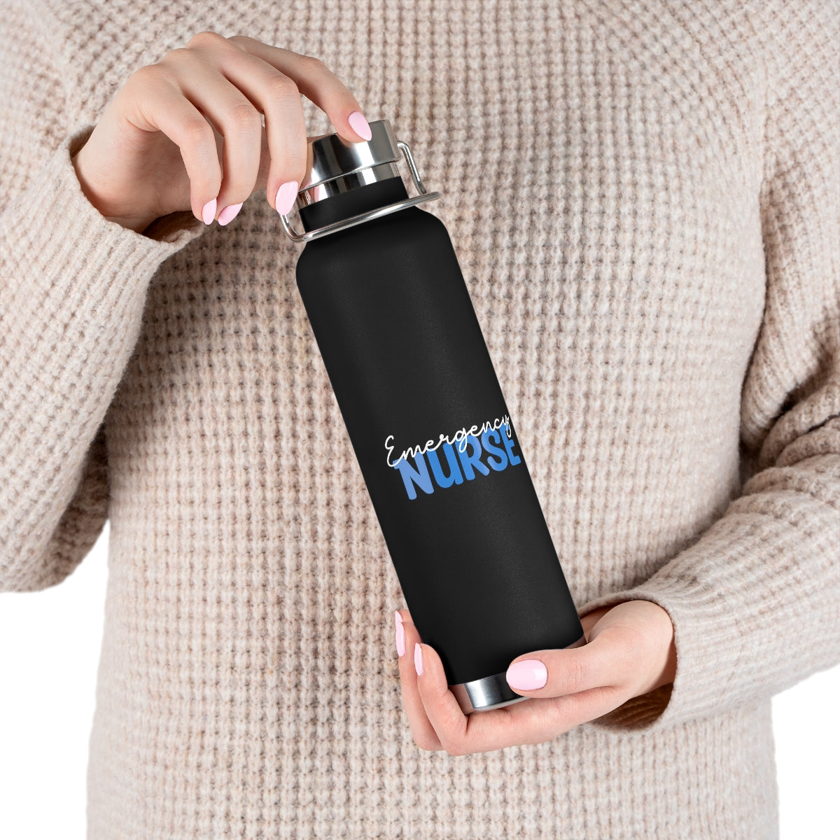 Emergency Nurse Copper Vacuum Insulated Bottle, 22oz