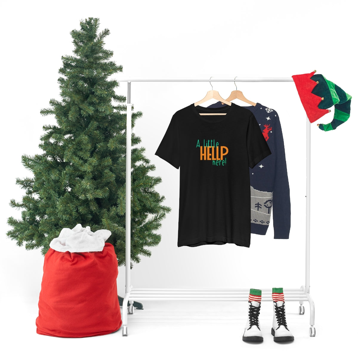 A Little HELLP Here! Unisex Jersey Short Sleeve Tee