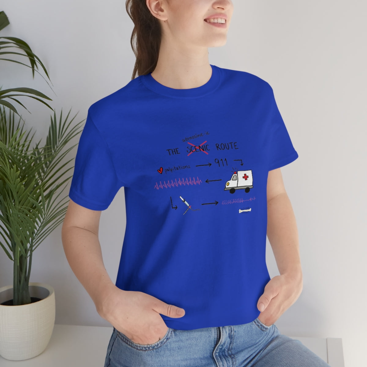 The Adenosine-ic Route Unisex Jersey Short Sleeve Tee