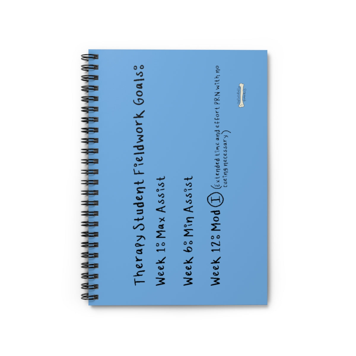 Therapy Student Fieldwork Goals Spiral Notebook