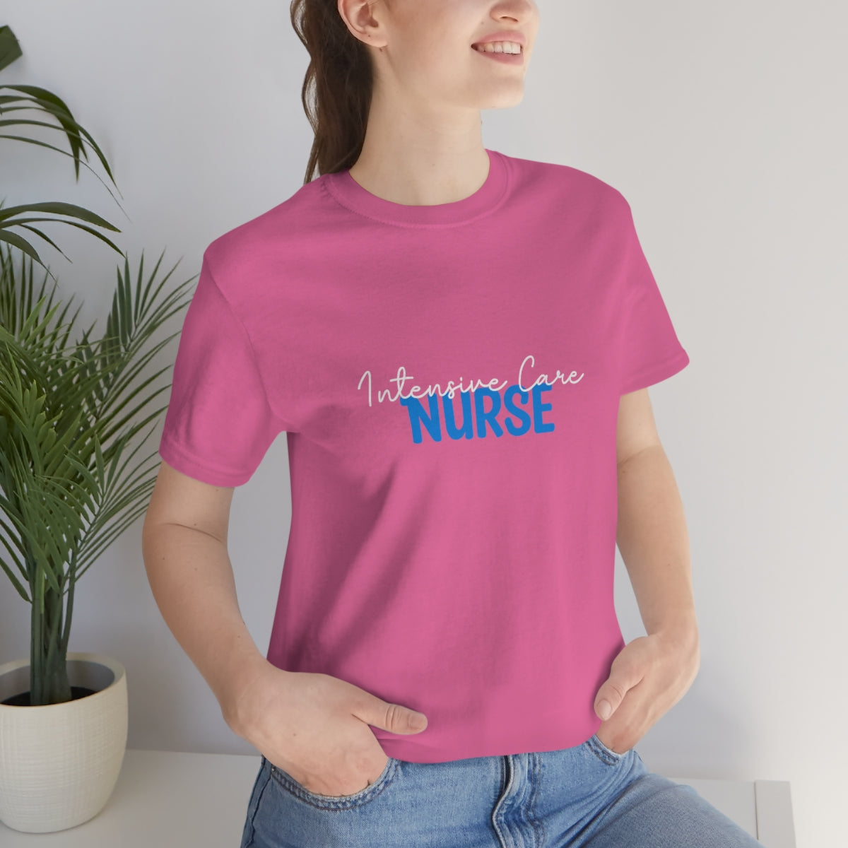 Intensive Care Nurse Unisex Jersey Short Sleeve Tee