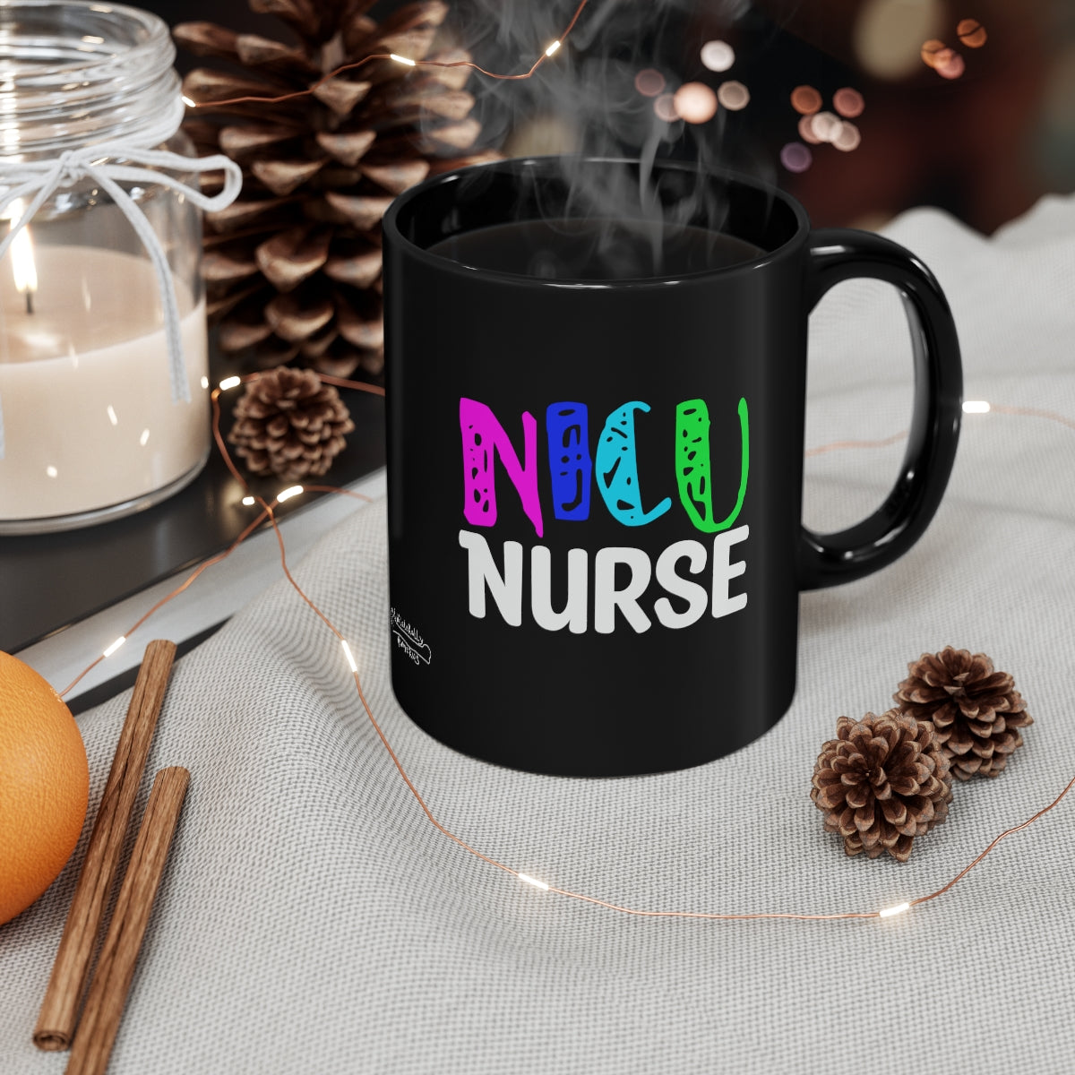 NICU Nurse 11oz Black Mug