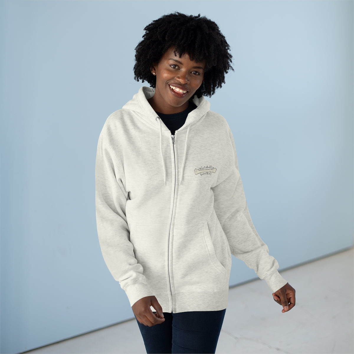 Unilaterally Humerus Unisex Premium Full Zip Hoodie