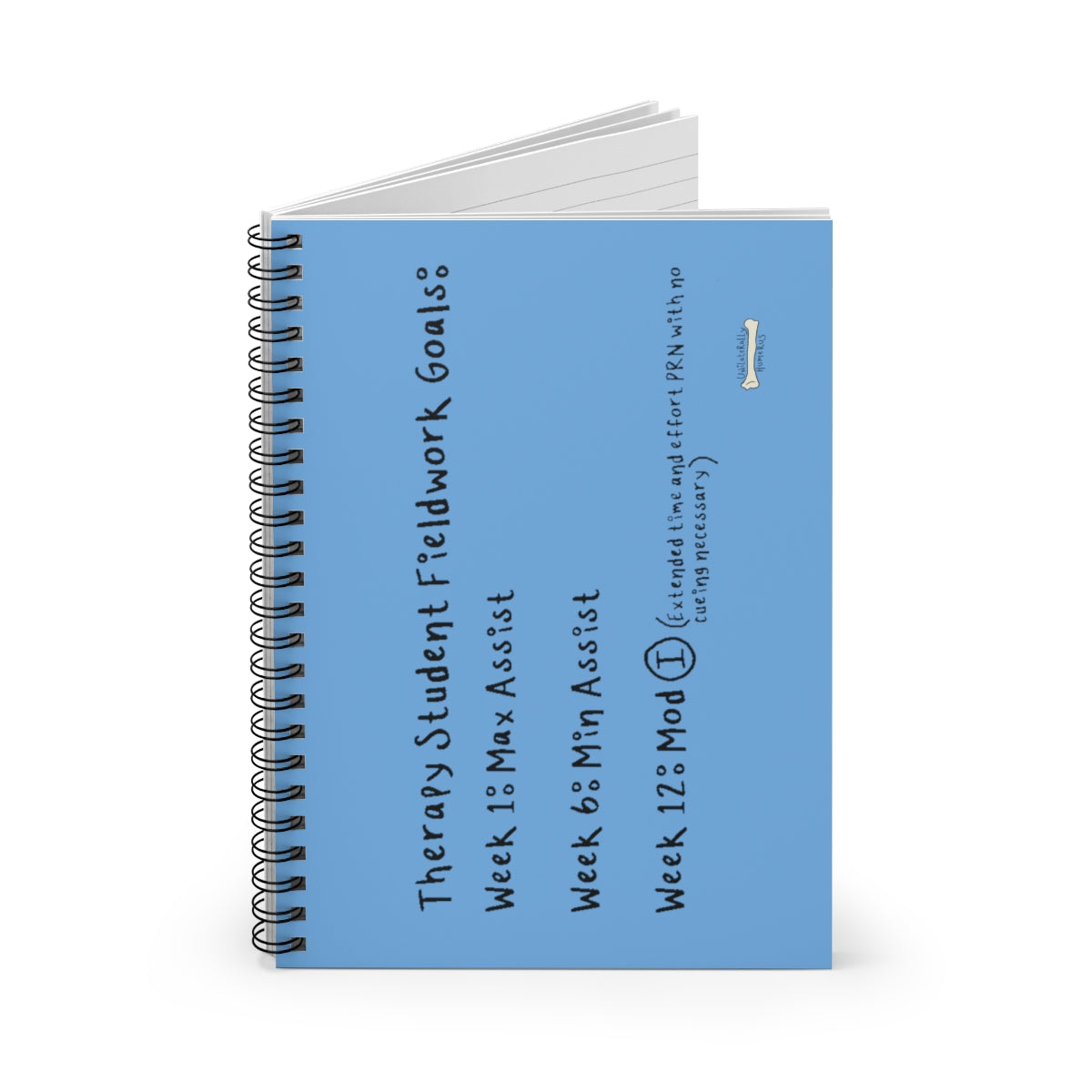 Therapy Student Fieldwork Goals Spiral Notebook