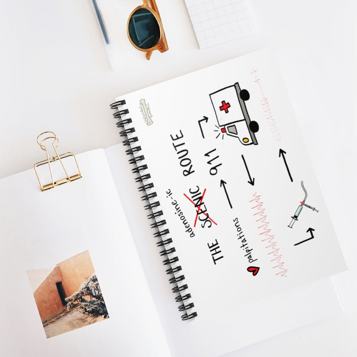 The Adenosine-ic Route Spiral Notebook - Ruled Line