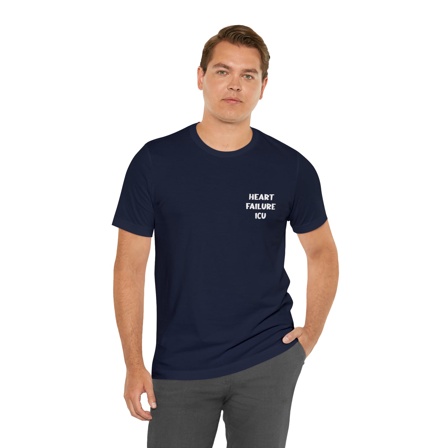 Heart Failure ICU-Here to pump you up Unisex Jersey Short Sleeve Tee