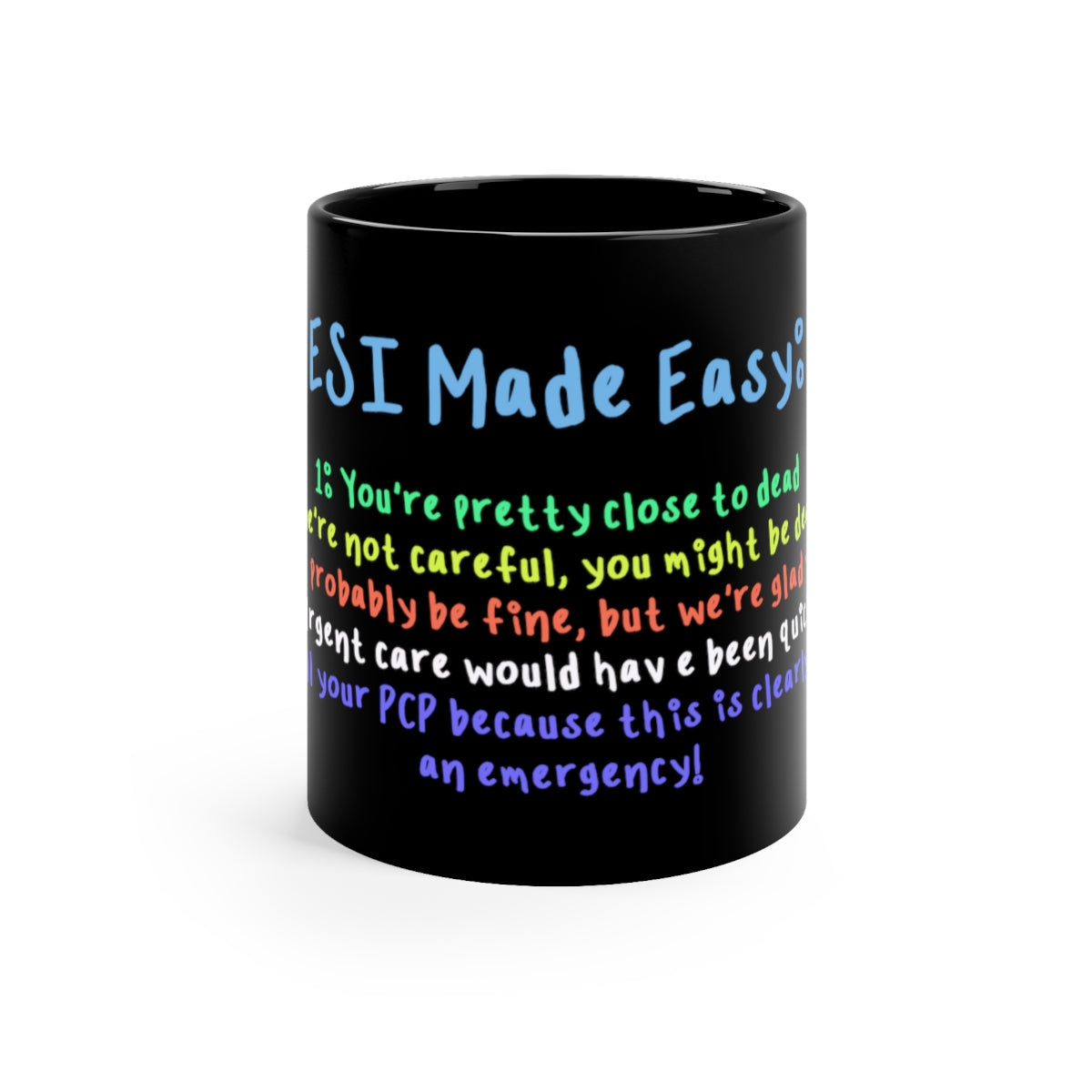 ESI Made Easy 11oz Black Mug