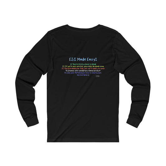 ESI Made Easy Unisex Jersey Long Sleeve Tee