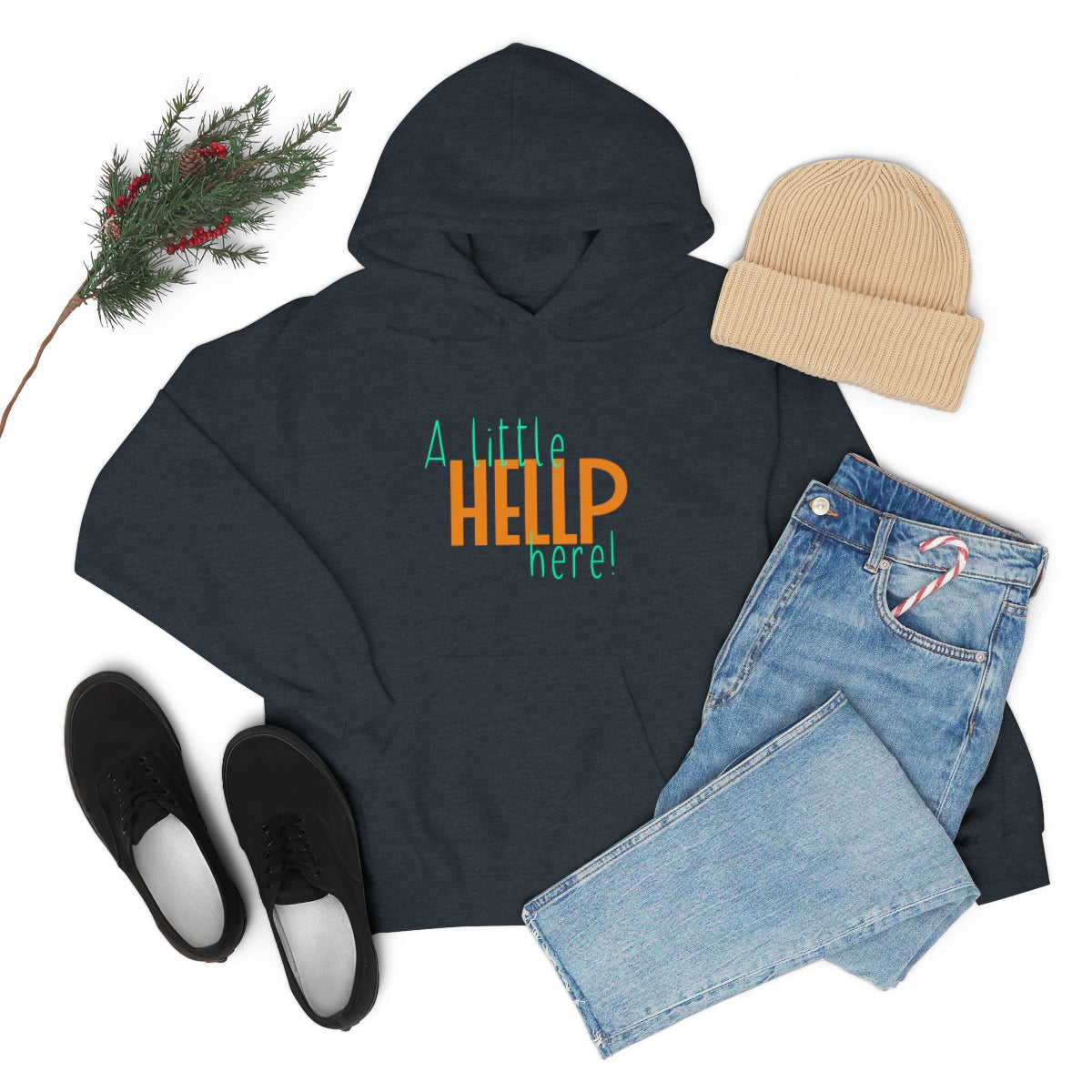 A Little HELLP Here! Unisex Heavy Blend™ Hooded Sweatshirt