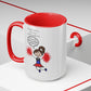 RT Cheerleaders Two-Tone Coffee Mugs, 15oz