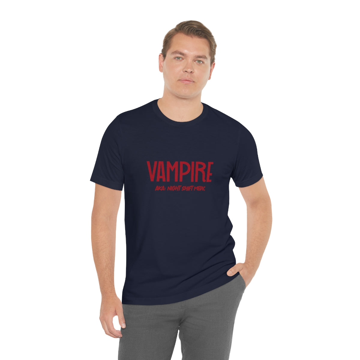 Vampire: AKA Night Shift Medic Unisex Jersey Short Sleeve Tee