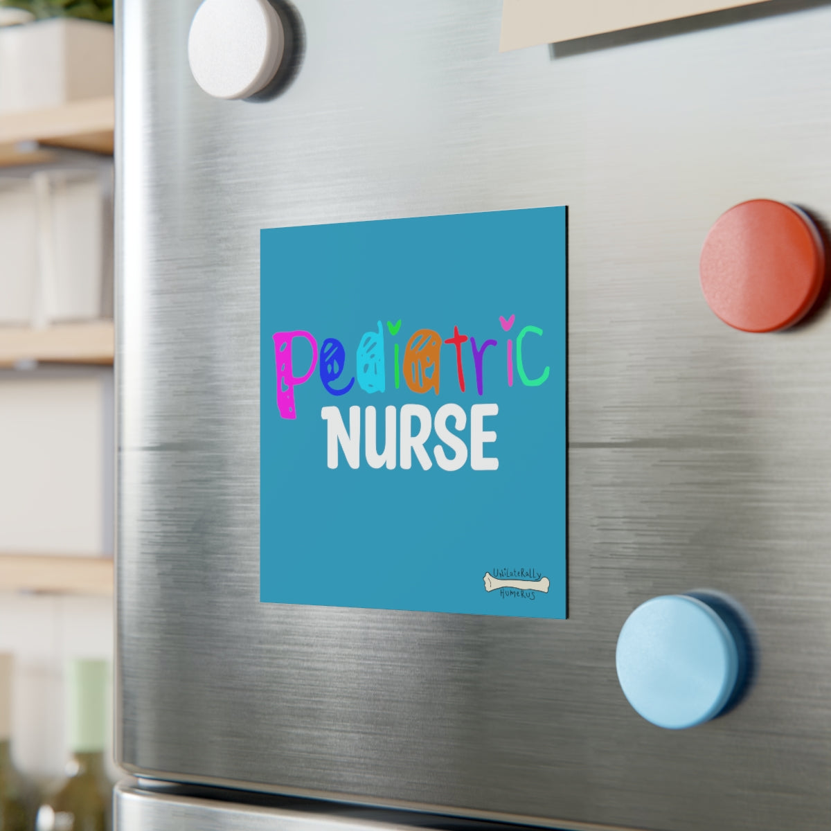 Pediatric Nurse Square Magnet