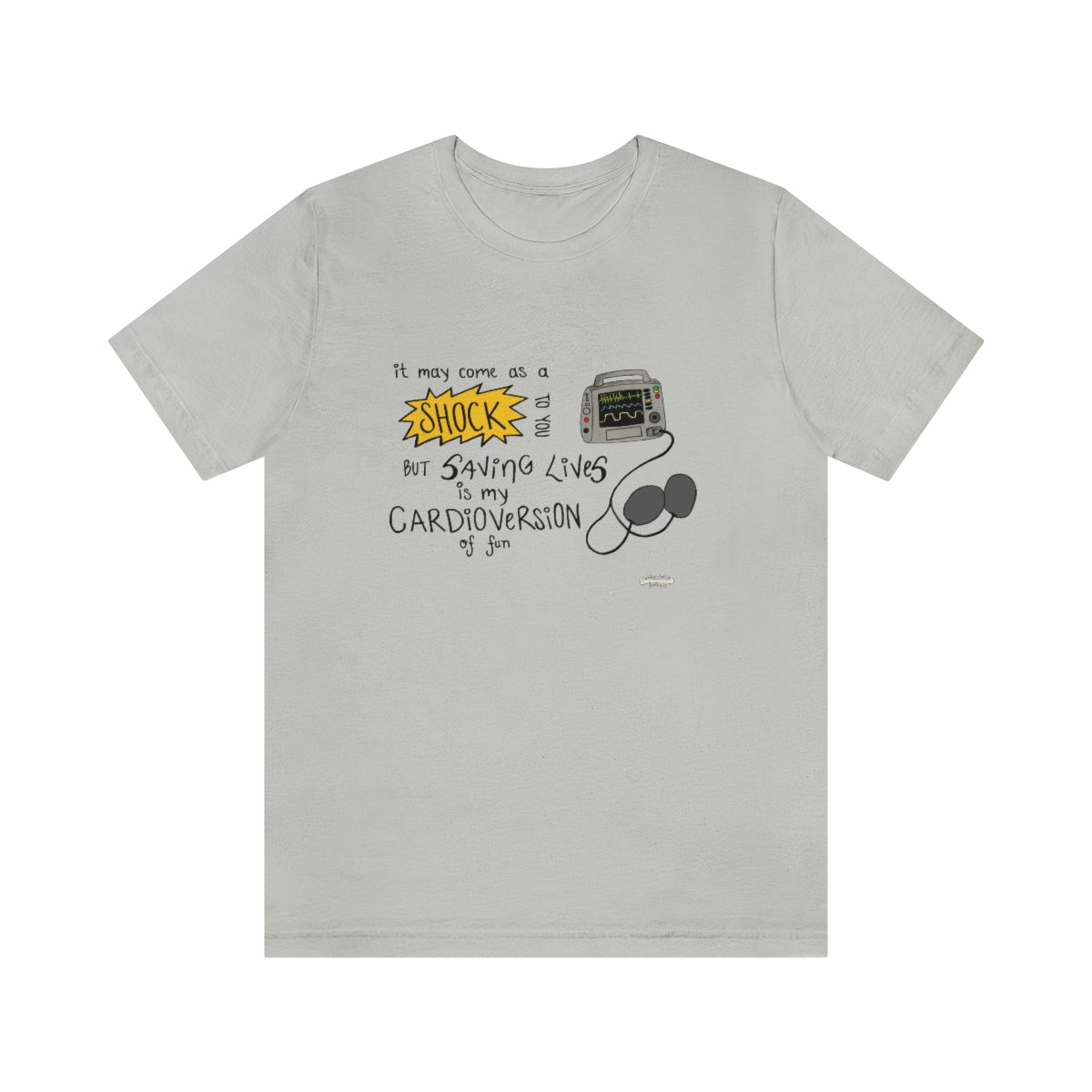 Cardioversion of Fun Unisex Jersey Short Sleeve Tee