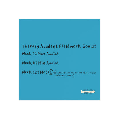 Therapy Student Fieldwork Goals Square Magnet