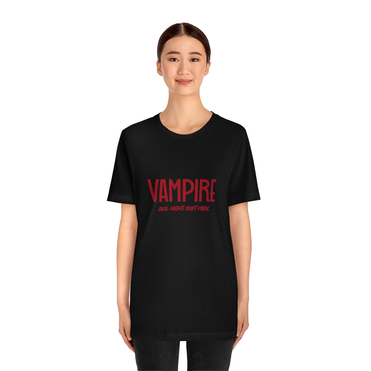 Vampire: AKA Night Shift Medic Unisex Jersey Short Sleeve Tee