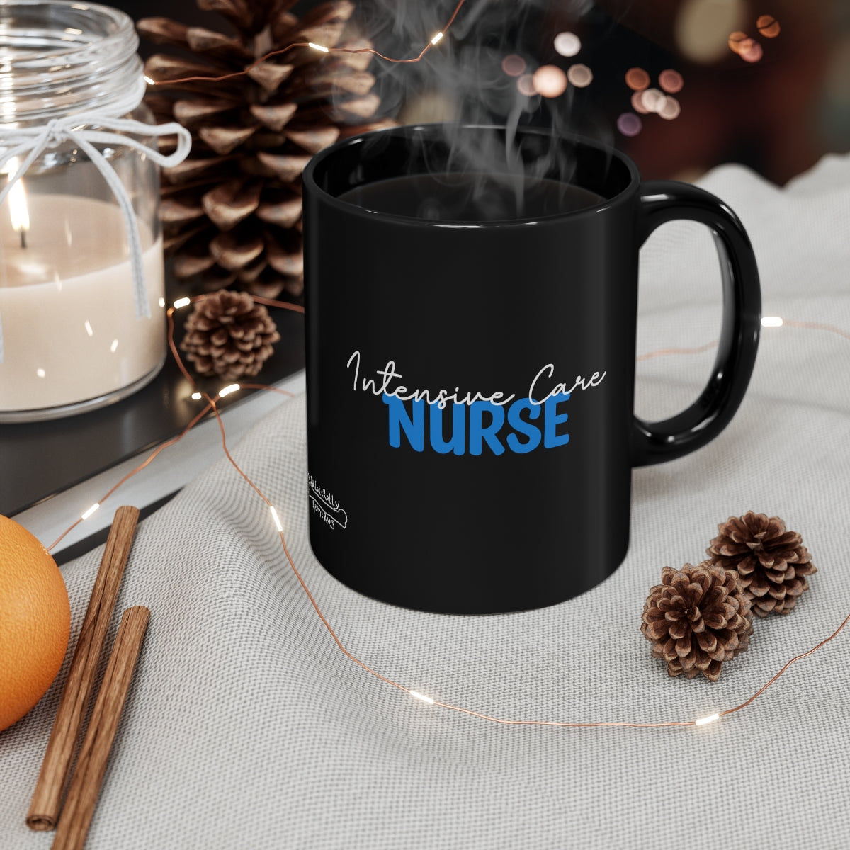 Intensive Care Nurse 11oz Black Mug