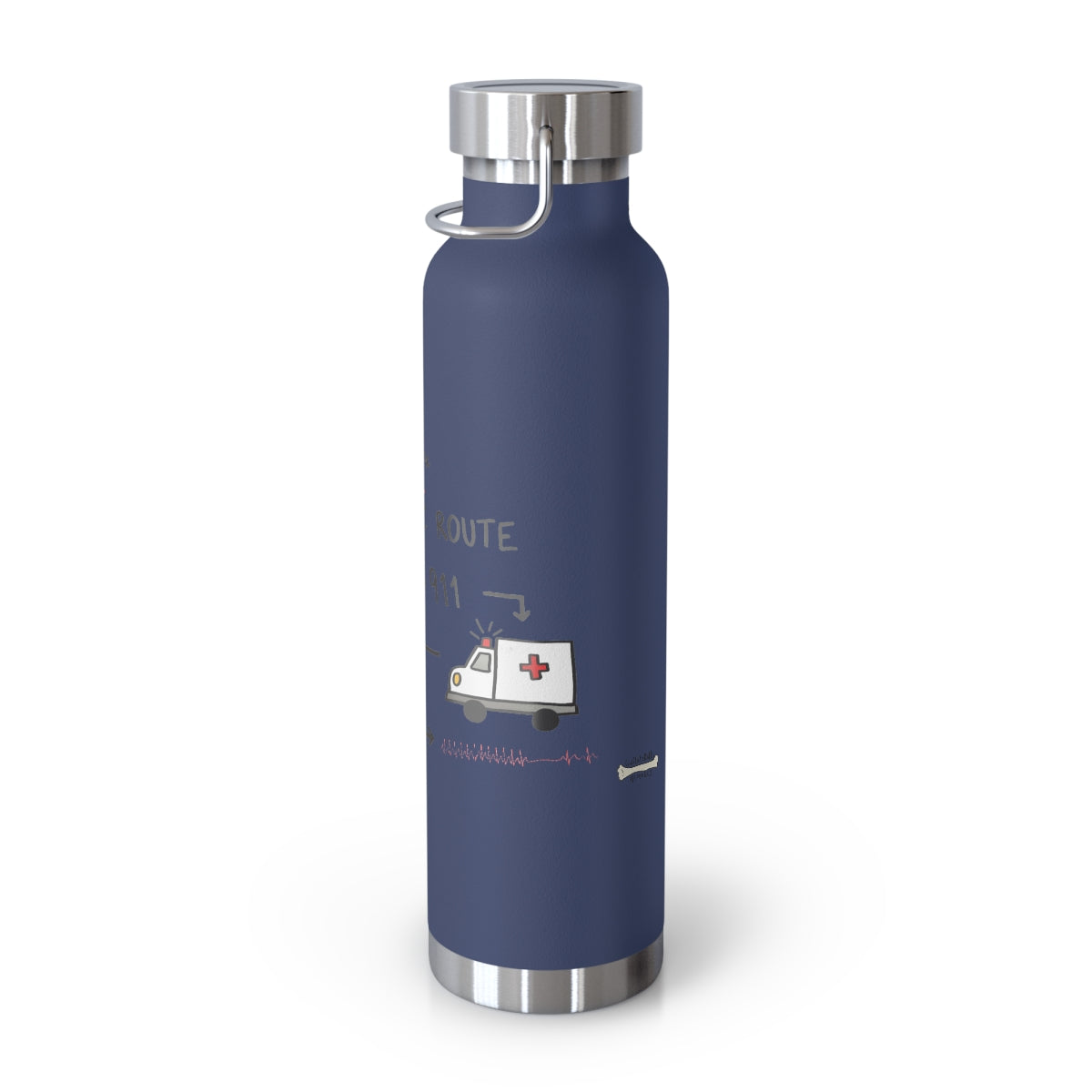 The Adenosine-ic Route Copper Vacuum Insulated Bottle, 22oz