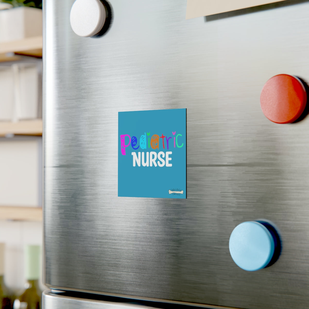 Pediatric Nurse Square Magnet