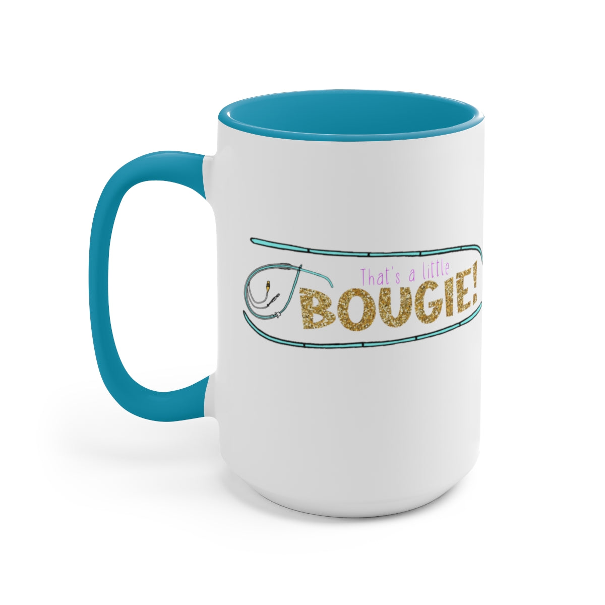 That's a Little Bougie! Two-Tone Coffee Mug, 15oz