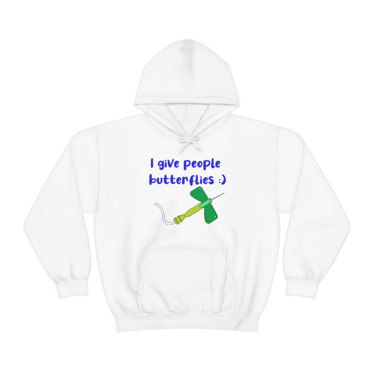 I Give People Butterflies Unisex Heavy Blend™ Hooded Sweatshirt