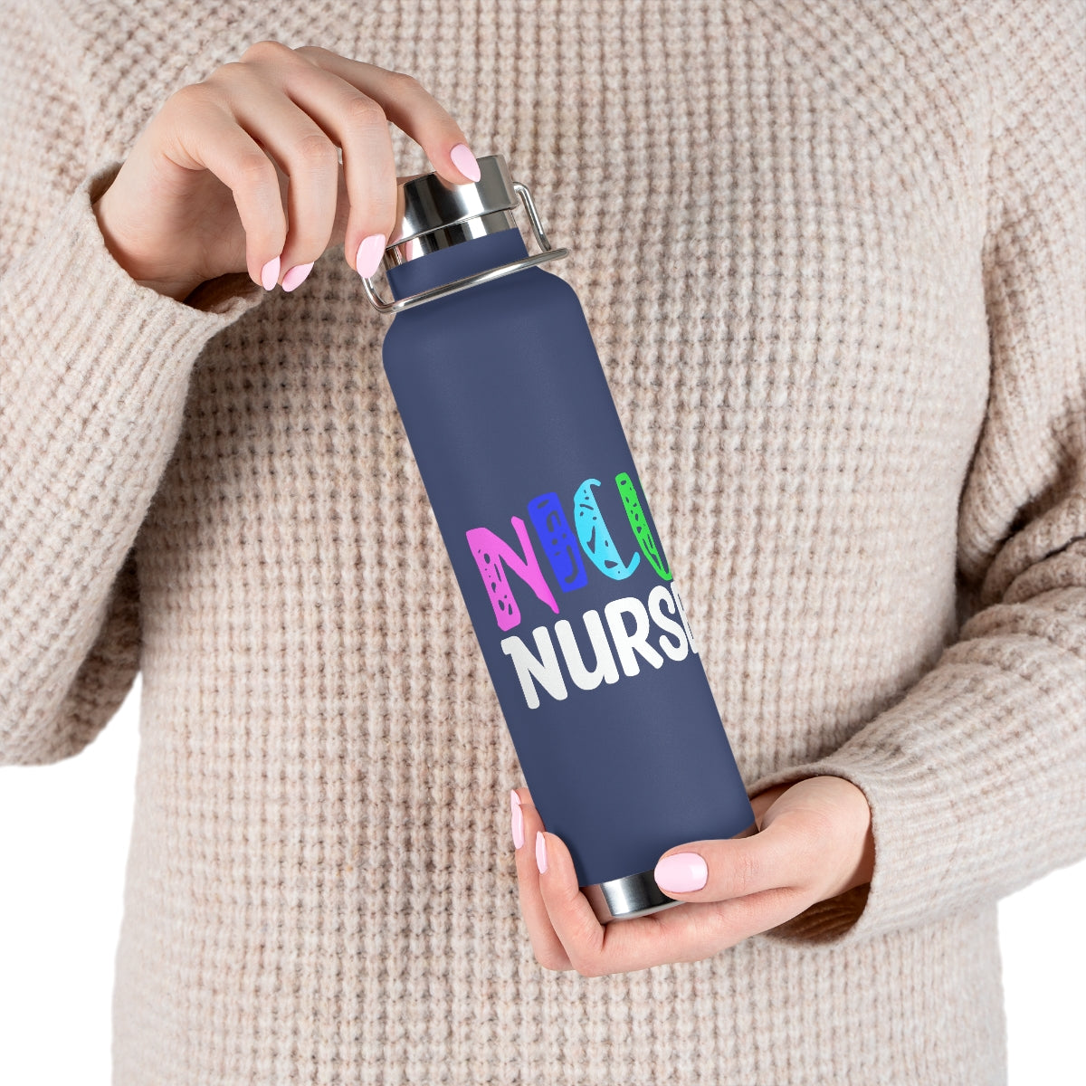NICU Nurse Copper Vacuum Insulated Bottle, 22oz