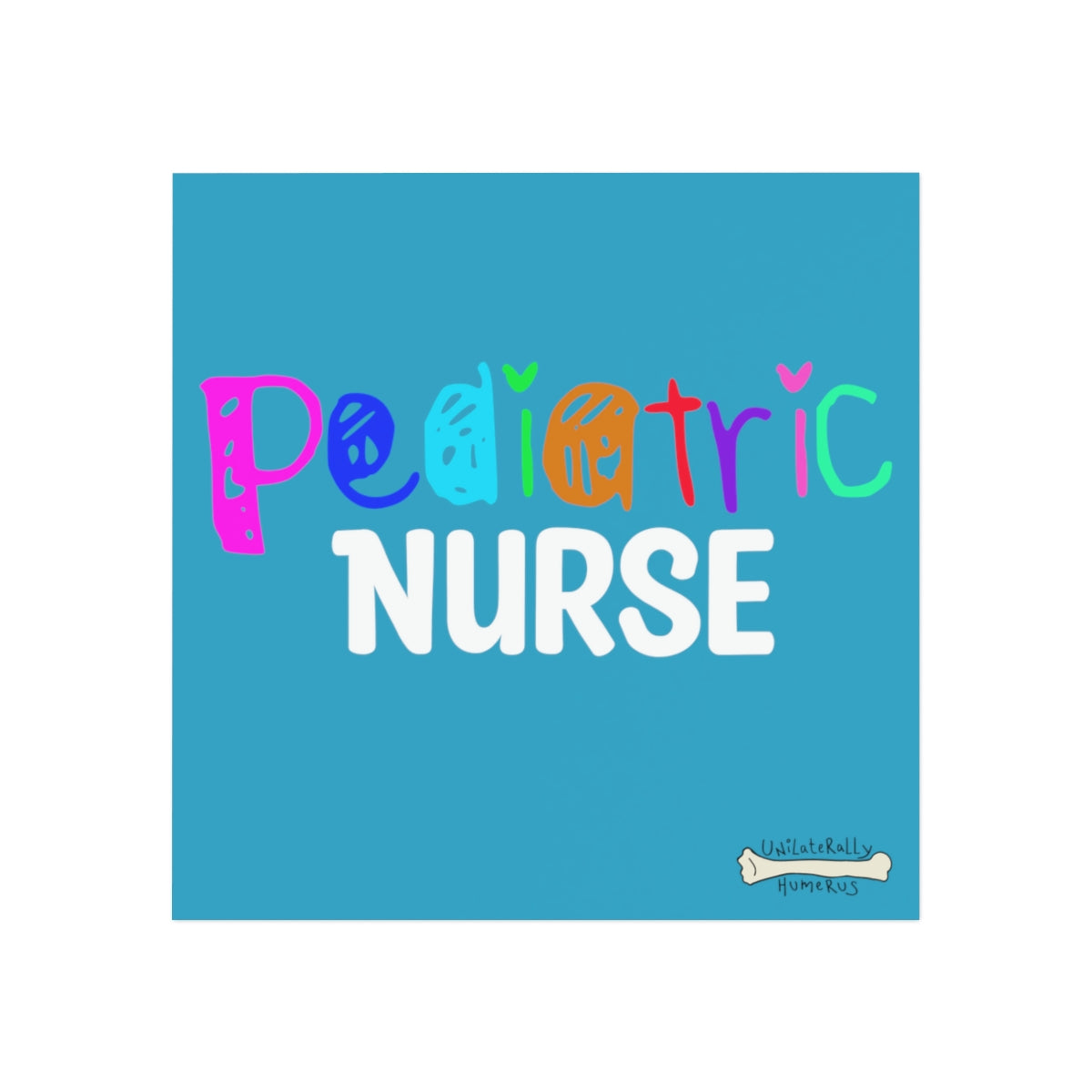 Pediatric Nurse Square Magnet