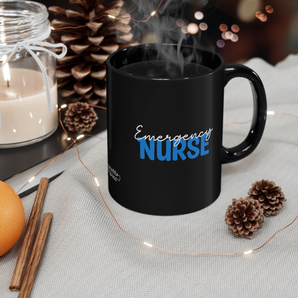 Emergency Nurse 11oz Black Mug