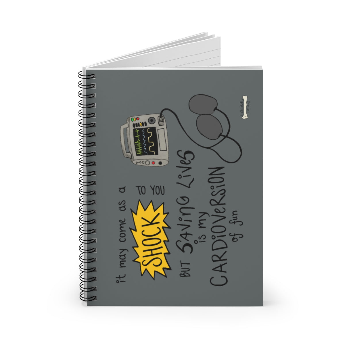 Cardioversion of Fun Spiral Notebook