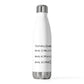 Therapy Student Fieldwork Goals 20oz Insulated Bottle