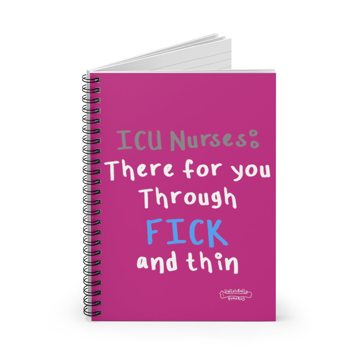 Fick and Thin Spiral notebook