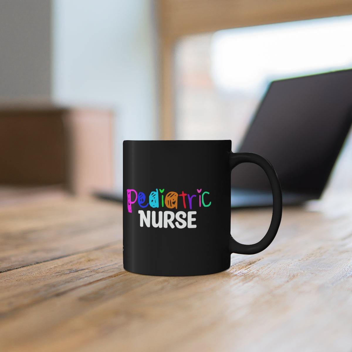 Pediatric Nurse 11oz Black Mug